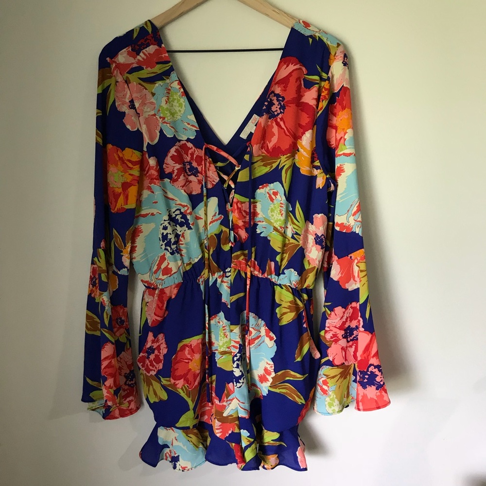 Gianni Bini | Romper | Flower Works sz L